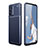Coque Silicone Housse Etui Gel Serge pour Oppo A74 5G Bleu
