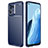 Coque Silicone Housse Etui Gel Serge pour Oppo F21s Pro 4G Bleu