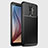 Coque Silicone Housse Etui Gel Serge pour Samsung Galaxy A6 Plus Noir