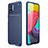 Coque Silicone Housse Etui Gel Serge pour Samsung Galaxy M53 5G Bleu