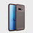 Coque Silicone Housse Etui Gel Serge pour Samsung Galaxy S10e Marron