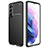Coque Silicone Housse Etui Gel Serge pour Samsung Galaxy S21 Plus 5G Noir