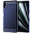 Coque Silicone Housse Etui Gel Serge pour Sony Xperia L3 Bleu