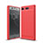 Coque Silicone Housse Etui Gel Serge pour Sony Xperia XZ1 Compact Rouge