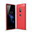 Coque Silicone Housse Etui Gel Serge pour Sony Xperia XZ2 Rouge