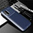 Coque Silicone Housse Etui Gel Serge pour Xiaomi Mi 10 Lite Bleu