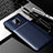 Coque Silicone Housse Etui Gel Serge pour Xiaomi Redmi Note 9 Pro Bleu