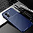 Coque Silicone Housse Etui Gel Serge S01 pour Oppo A56S 5G Bleu
