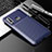 Coque Silicone Housse Etui Gel Serge S01 pour Samsung Galaxy A70E Bleu