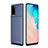 Coque Silicone Housse Etui Gel Serge S02 pour Samsung Galaxy S20 Plus 5G Bleu