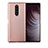 Coque Silicone Housse Etui Gel Serge T01 pour Sony Xperia 1 Or Rose