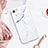 Coque Silicone Motif de Marbre Souple Couleur Unie pour Apple iPhone SE (2020) Blanc Petit