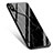 Coque Silicone Motif de Marbre Souple Couleur Unie pour Apple iPhone Xs Noir