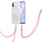 Coque Silicone Motif Fantaisie Souple Couleur Unie Etui Housse avec Laniere Strap Y01B pour Xiaomi Redmi 9AT Petit