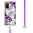 Coque Silicone Motif Fantaisie Souple Couleur Unie Etui Housse avec Laniere Strap Y03B pour Samsung Galaxy S20 FE 5G Petit