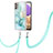 Coque Silicone Motif Fantaisie Souple Couleur Unie Etui Housse avec Laniere Strap Y05B pour Samsung Galaxy A23 5G Petit
