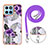 Coque Silicone Motif Fantaisie Souple Couleur Unie Etui Housse avec Laniere Strap YB3 pour Huawei Honor X8b Petit