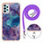 Coque Silicone Motif Fantaisie Souple Couleur Unie Etui Housse avec Laniere Strap YB7 pour Samsung Galaxy A73 5G Petit