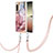 Coque Silicone Motif Fantaisie Souple Couleur Unie Etui Housse avec Laniere Strap YB7 pour Sony Xperia 5 IV Mixte