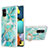 Coque Silicone Motif Fantaisie Souple Couleur Unie Etui Housse avec Support Bague Anneau Y01B pour Samsung Galaxy A51 4G Pastel Vert