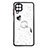 Coque Silicone Motif Fantaisie Souple Couleur Unie Etui Housse avec Support Bague Anneau Y01X pour Samsung Galaxy A22 4G Petit