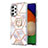 Coque Silicone Motif Fantaisie Souple Couleur Unie Etui Housse avec Support Bague Anneau Y02B pour Samsung Galaxy A23 5G Petit