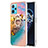 Coque Silicone Motif Fantaisie Souple Couleur Unie Etui Housse avec Support Bague Anneau Y03B pour Realme Narzo 50 Pro 5G Petit