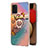 Coque Silicone Motif Fantaisie Souple Couleur Unie Etui Housse avec Support Bague Anneau Y03B pour Samsung Galaxy A03s Petit