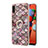 Coque Silicone Motif Fantaisie Souple Couleur Unie Etui Housse avec Support Bague Anneau Y03B pour Samsung Galaxy M11 Petit