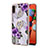 Coque Silicone Motif Fantaisie Souple Couleur Unie Etui Housse avec Support Bague Anneau Y03B pour Samsung Galaxy M11 Petit