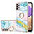 Coque Silicone Motif Fantaisie Souple Couleur Unie Etui Housse avec Support Bague Anneau Y05B pour Samsung Galaxy A23 5G Colorful