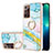 Coque Silicone Motif Fantaisie Souple Couleur Unie Etui Housse avec Support Bague Anneau Y05B pour Samsung Galaxy Note 20 Ultra 5G Colorful