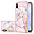Coque Silicone Motif Fantaisie Souple Couleur Unie Etui Housse avec Support Bague Anneau Y05B pour Xiaomi Redmi 9i Petit