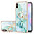 Coque Silicone Motif Fantaisie Souple Couleur Unie Etui Housse avec Support Bague Anneau Y05B pour Xiaomi Redmi 9i Petit