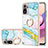 Coque Silicone Motif Fantaisie Souple Couleur Unie Etui Housse avec Support Bague Anneau Y05B pour Xiaomi Redmi Note 10S 4G Colorful