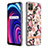 Coque Silicone Motif Fantaisie Souple Couleur Unie Etui Housse avec Support Bague Anneau Y06B pour Realme C21Y Petit