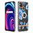 Coque Silicone Motif Fantaisie Souple Couleur Unie Etui Housse avec Support Bague Anneau Y06B pour Realme C21Y Petit