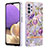 Coque Silicone Motif Fantaisie Souple Couleur Unie Etui Housse avec Support Bague Anneau Y06B pour Samsung Galaxy A23 4G Petit