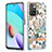 Coque Silicone Motif Fantaisie Souple Couleur Unie Etui Housse avec Support Bague Anneau Y06B pour Xiaomi Redmi 10 4G Petit
