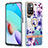 Coque Silicone Motif Fantaisie Souple Couleur Unie Etui Housse avec Support Bague Anneau Y06B pour Xiaomi Redmi 10 4G Petit