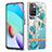 Coque Silicone Motif Fantaisie Souple Couleur Unie Etui Housse avec Support Bague Anneau Y06B pour Xiaomi Redmi 10 4G Petit