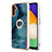 Coque Silicone Motif Fantaisie Souple Couleur Unie Etui Housse avec Support Bague Anneau YB1 pour Samsung Galaxy A54 5G Petit