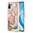 Coque Silicone Motif Fantaisie Souple Couleur Unie Etui Housse avec Support Bague Anneau YB1 pour Xiaomi Mi 11 Lite 4G Rose