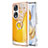 Coque Silicone Motif Fantaisie Souple Couleur Unie Etui Housse avec Support Bague Anneau YB2 pour Huawei Honor 90 5G Jaune