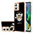 Coque Silicone Motif Fantaisie Souple Couleur Unie Etui Housse avec Support Bague Anneau YB2 pour Motorola Moto G54 5G Petit