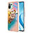 Coque Silicone Motif Fantaisie Souple Couleur Unie Etui Housse avec Support Bague Anneau YB3 pour Xiaomi Mi 11 Lite 4G Petit