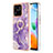 Coque Silicone Motif Fantaisie Souple Couleur Unie Etui Housse avec Support Bague Anneau YB5 pour Xiaomi Redmi 10 Power Petit