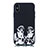 Coque Silicone Motif Fantaisie Souple Couleur Unie Etui Housse pour Apple iPhone Xs Blanc