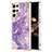 Coque Silicone Motif Fantaisie Souple Couleur Unie Etui Housse pour Samsung Galaxy S25 Ultra 5G Violet
