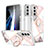Coque Silicone Motif Fantaisie Souple Couleur Unie Etui Housse S02 pour Samsung Galaxy S22 5G Petit